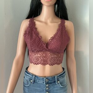 Lucky Brand Lace Bralette Sz M